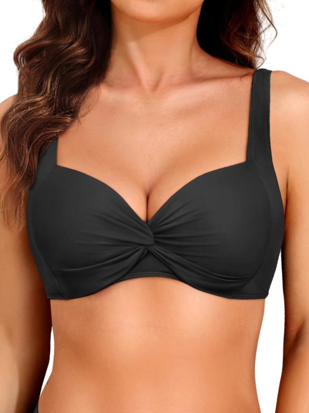 Stylish Women's Push-Up Underwire Bikini Top - Padded Swimsuit Swimwear